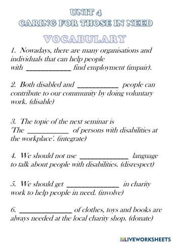 Caring for those in need