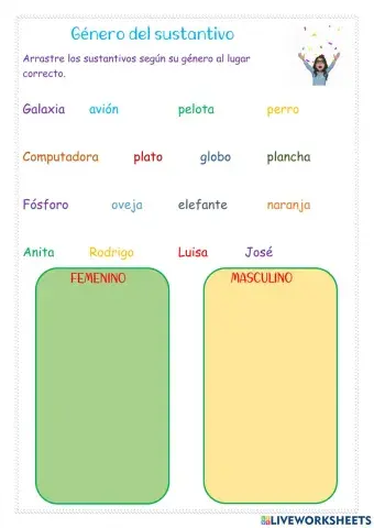 Género del Sustantivo