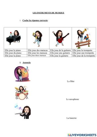 Les instruments de musique