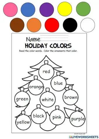 Xmas tree color