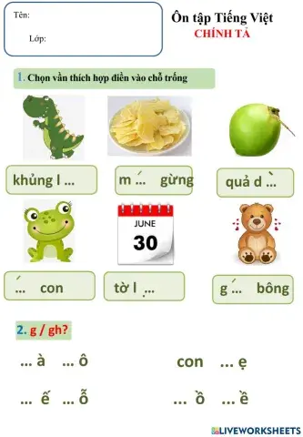 Tiếng việt-ôn tập-thứ 6-trên lớp