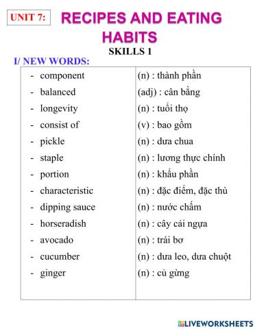 English 9- unit 7- skills 1