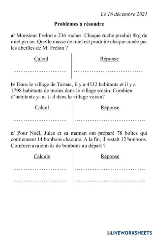 Résoudre les problèmes