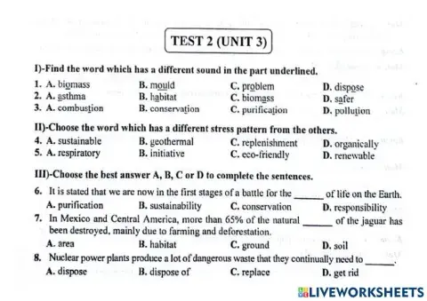 Unir 3- The green movement