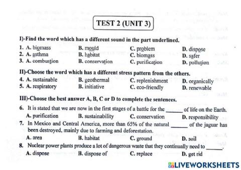 Unir 3- The green movement