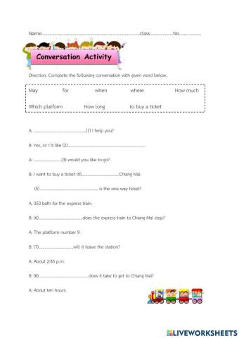 Conversation at train station