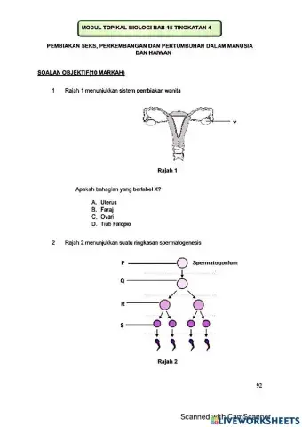 Modul Hebat Edisi 2021 Biologi Tingkatan 4 Bab 15