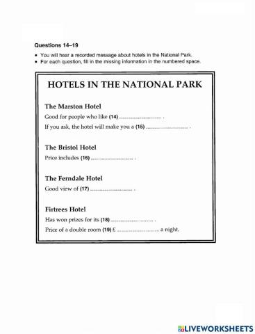 Pet 3-test 3-listening-part 3