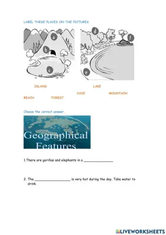 Vocabulary:Geographical features