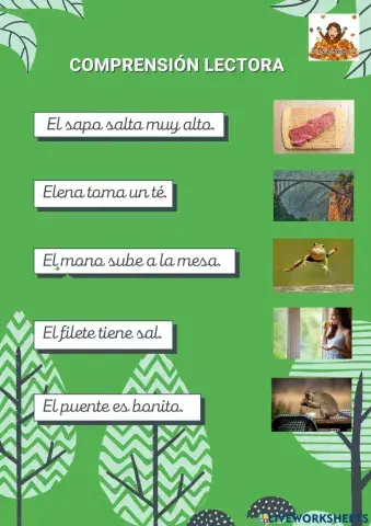 Comprensión lectora 1º primaria