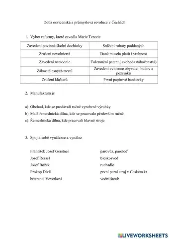 Marie Terezie a průmyslová revoluce