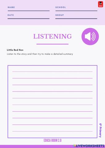 6º ud1 listening inglés