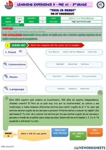 “this is peru!”DO IT YOURSELF!