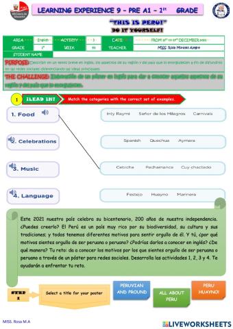 “this is peru!”DO IT YOURSELF!