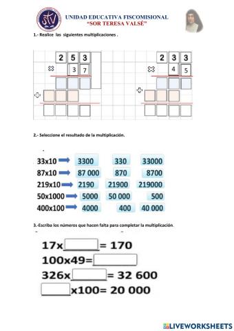 Multiplicaciones