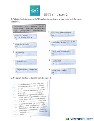 Prepare 2 - Unit 6: Lesson 2