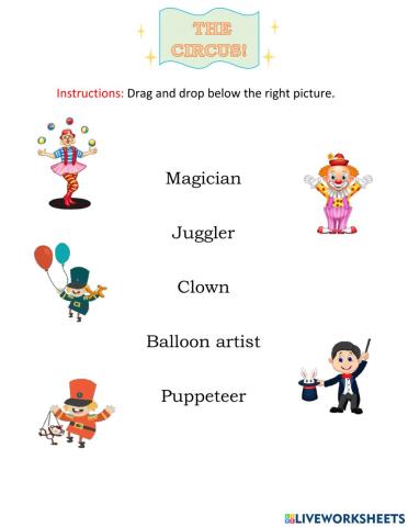 Circus, Actions, and Shapes