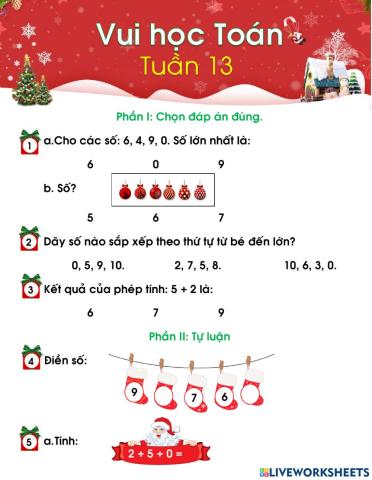 Phiếu ôn tập Toán