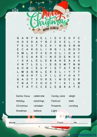 Christmas Word search