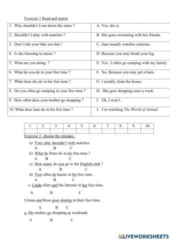 What do you do un your freetime?