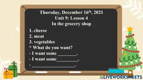 Tieng Anh 2-Lesson 4-In the grocery shop