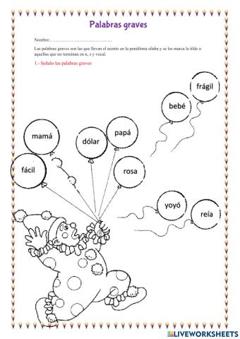 Palabras graves