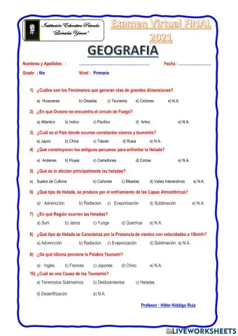 Geografia 6to Primaria