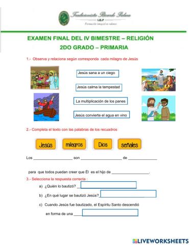 Examen de religión