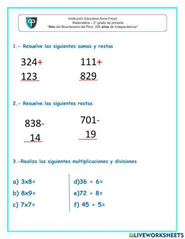 Examen de matemática