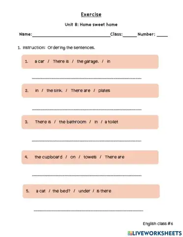 Unit -: There is- There are