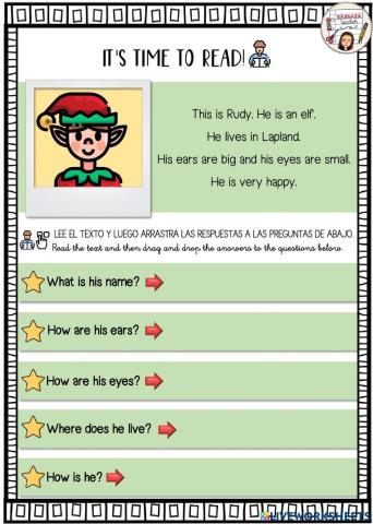 Reading comprehension easy