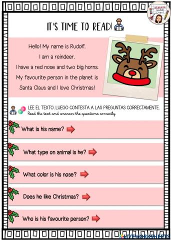 Easy reading comprehension