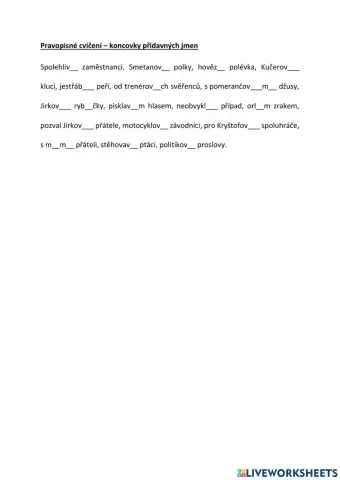 Pravopis přídavných jmen