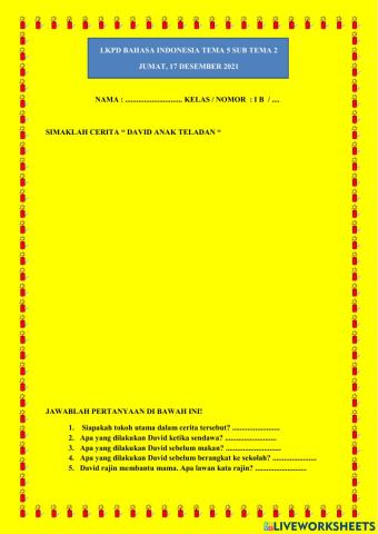 Latihan bahasa indonesia