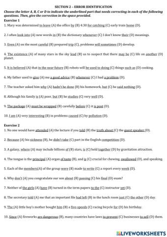 G9-Part 2. Error identification