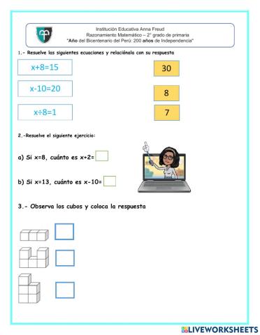 Examen de razonamiento matemático