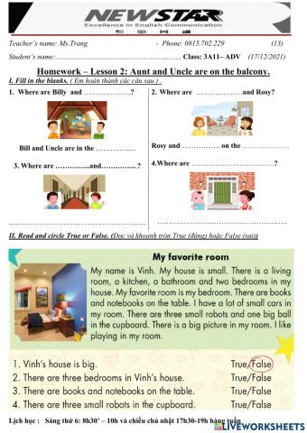 3A11-Lesson 2-Aunt and Uncle are on the balcony