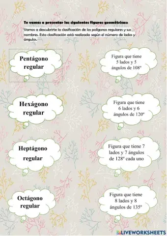 Los polígonos regulares e irregulares