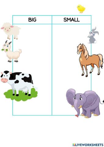 Big and small animals