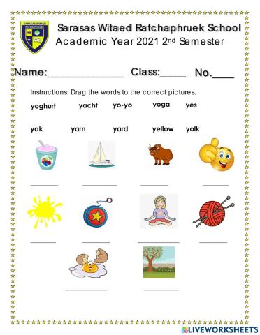 Letter Y Phonics