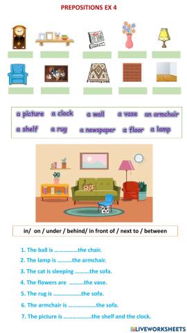 Prepositions of place ex 4