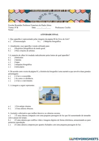 Imagem fixa e em movimento