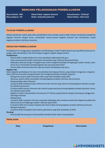 LKPD Kegiatan Ekonomi