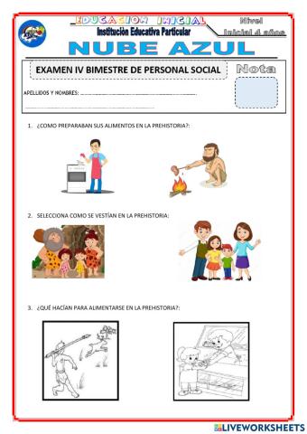 Examen de personal social