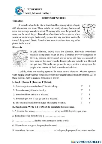 Advanced Reading-Unit  5