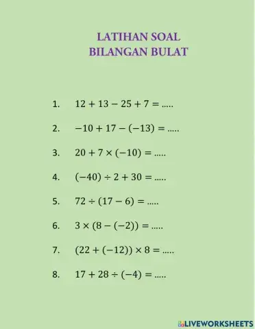 Bilangan bulat