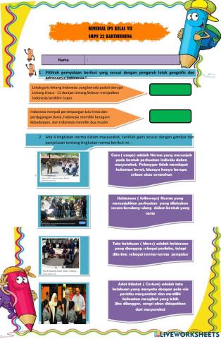 Remidial IPS kelas VII