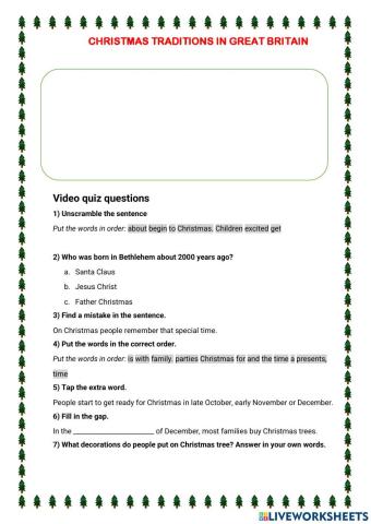 Christmas traditions in Great Britain