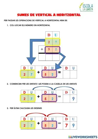 Operacions de vertical a hortizontal