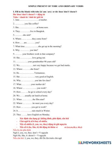 Simple present for beginners